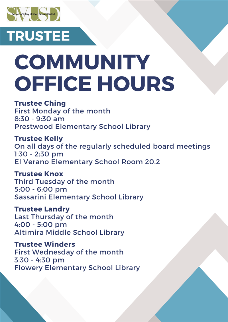  Trustee Community Office Hours 2023/2024